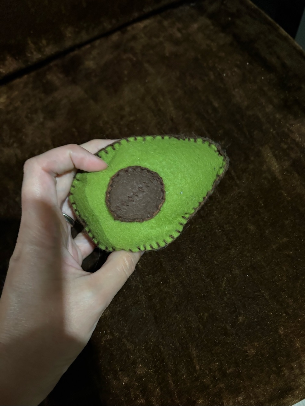 Plush Felt Avocado Toy for Kids - Green